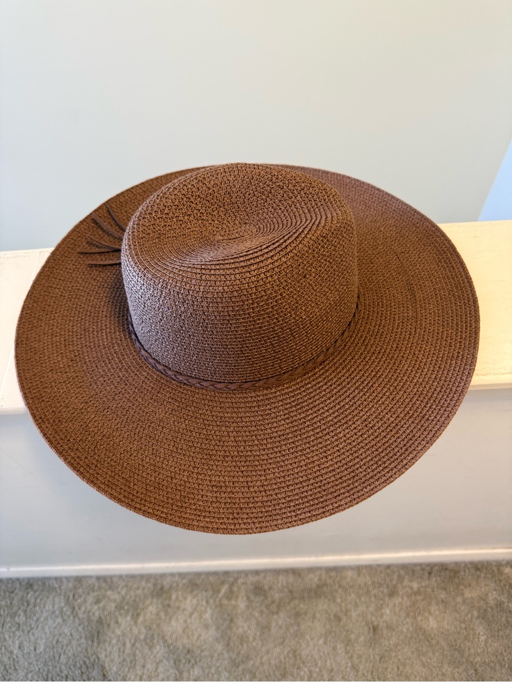 Stylish Brown Wide Brim Sun Hat